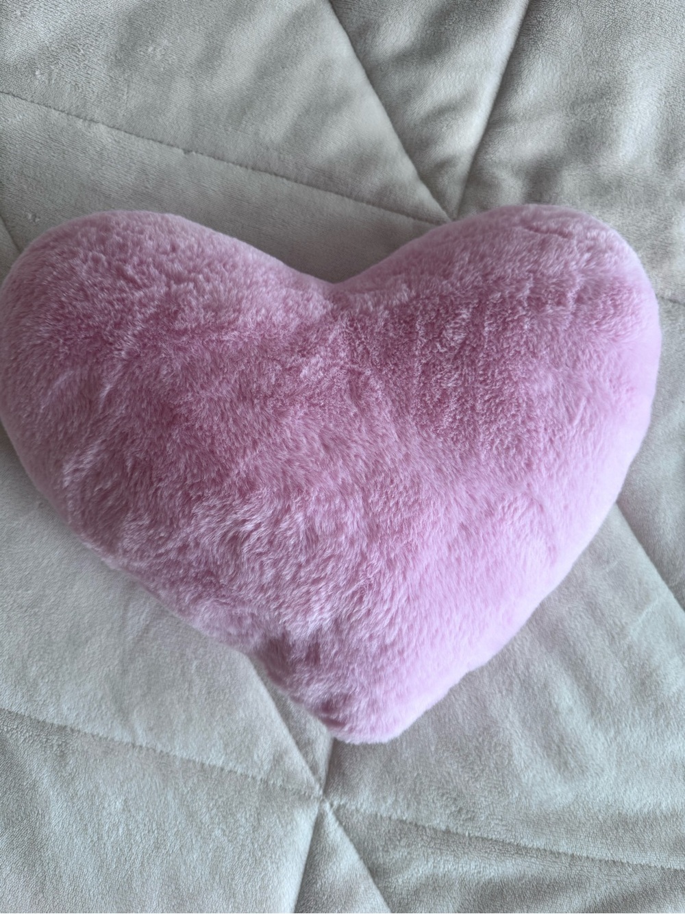 Plush Pink Heart Throw Pillows - Set of 3 - Picture 5 of 5